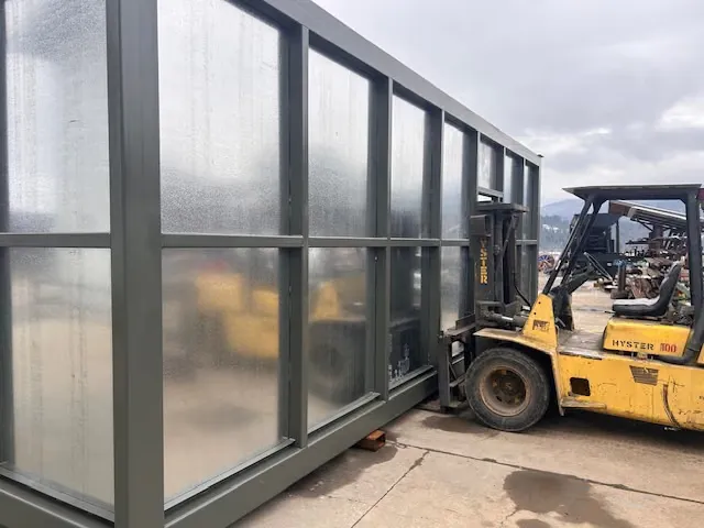Boiler system container structural steel fabrication