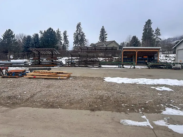 Steel inventory in the Purple Springs Fab Shop yard